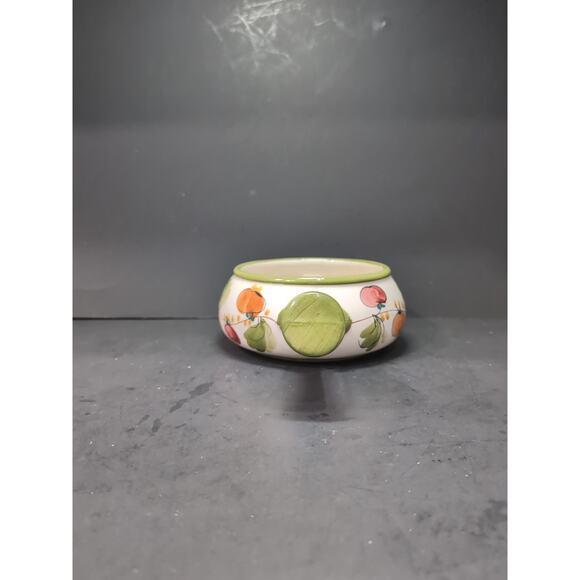 FTD Vintage Fondue Pot, Portugal Pottery, Floral Soup Bowl, Pottery, Soup Bowl - Picture 4 of 10